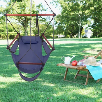 

BUYTOO Child/Adult Hammock 250LB Hanging Rope Hammock Chair Swing Seat Large Hammock Chair Relax Hanging Swing Chair for Indoor