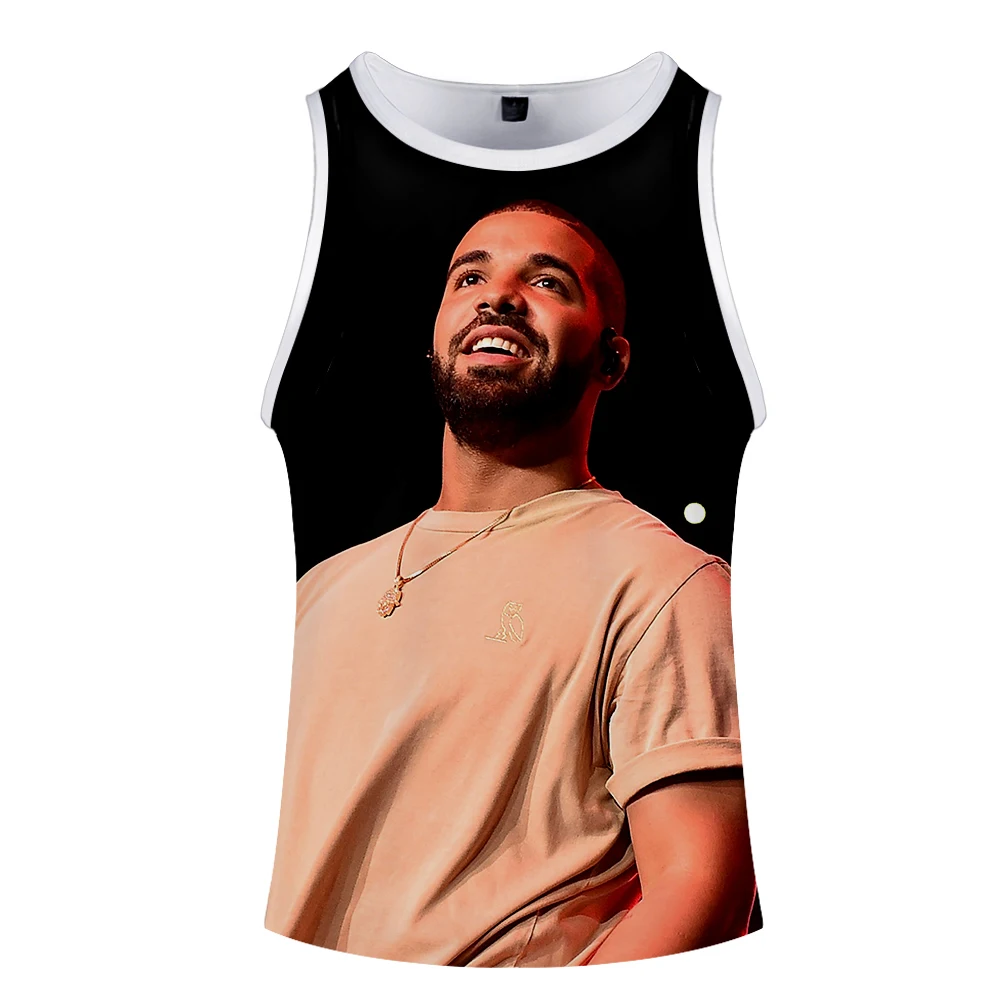 Новинка,, топы с 3D принтом DRAKE, женские, мужские, летние, крутые, без рукавов, жилет,,, Повседневная Уличная одежда