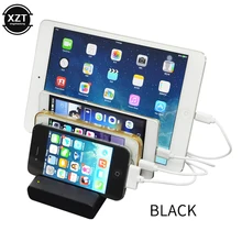 Многопортовая Быстрая зарядка USB Универсальная подставка Настольный ленивый Мобильный Телефон Зарядная база для всех телефонов/столов/умных часов/power Bank