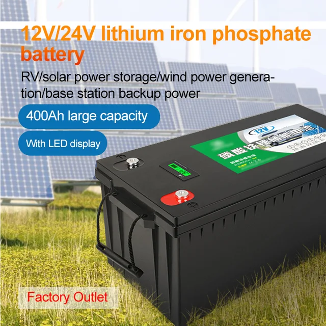 LANNI 24V LiFePO4 Lithium Battery 100Ah 150AH 25.6v Energy storage