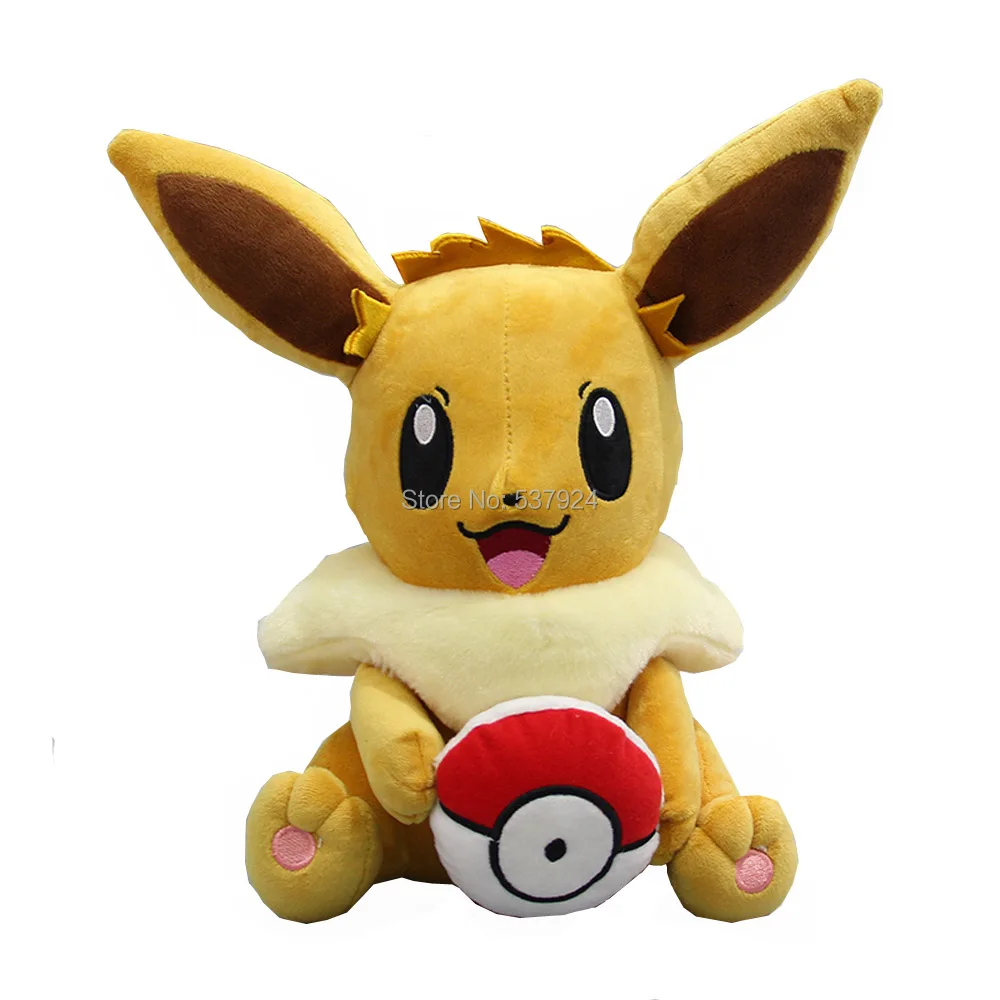 Новая плюшевая кукла Eevee с шариком 1" 28 см