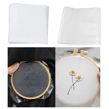 

5x Shirt Transfers Paper Water Soluble Stabilizer Paper Cross Stitch Supplies