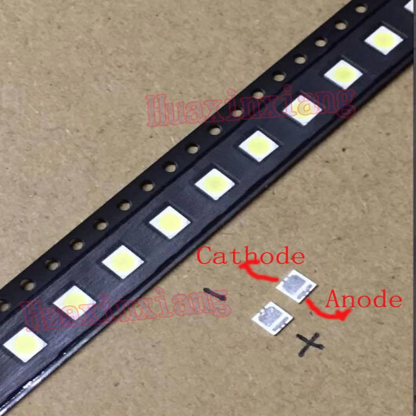 100 шт./лот 3535 6 в 2 Вт SMD холодный белый светодиод высокой мощности для ЖК/ТВ подсветки|smd led|3535 smdled smd lcd tv |