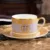 Vintage Horse Bone Coffee Cup And Saucer European Afternoon Tea Set Coffee Tea Mug Golden Handle Cups Cafe Party Drinkware 11