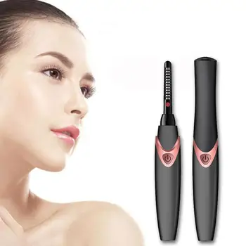 

Eyelash Curcler Electric Electric Heat Eye Lash Curling Machine Eyelashes Heating Long-lasting Tool Usb Rechargable Makeup Tools