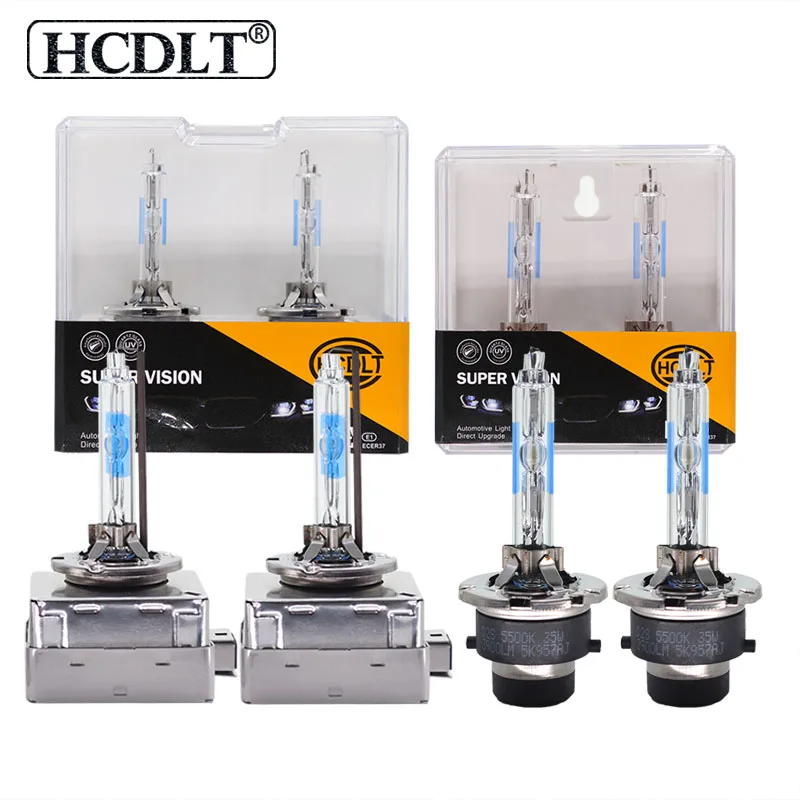 HCDLT 2 шт. высокая яркость 35 Вт 55 HID D3S D1S D2S D4S 5500 к ксеноновая лампа 12 В D2 D4 D1 D3 Авто