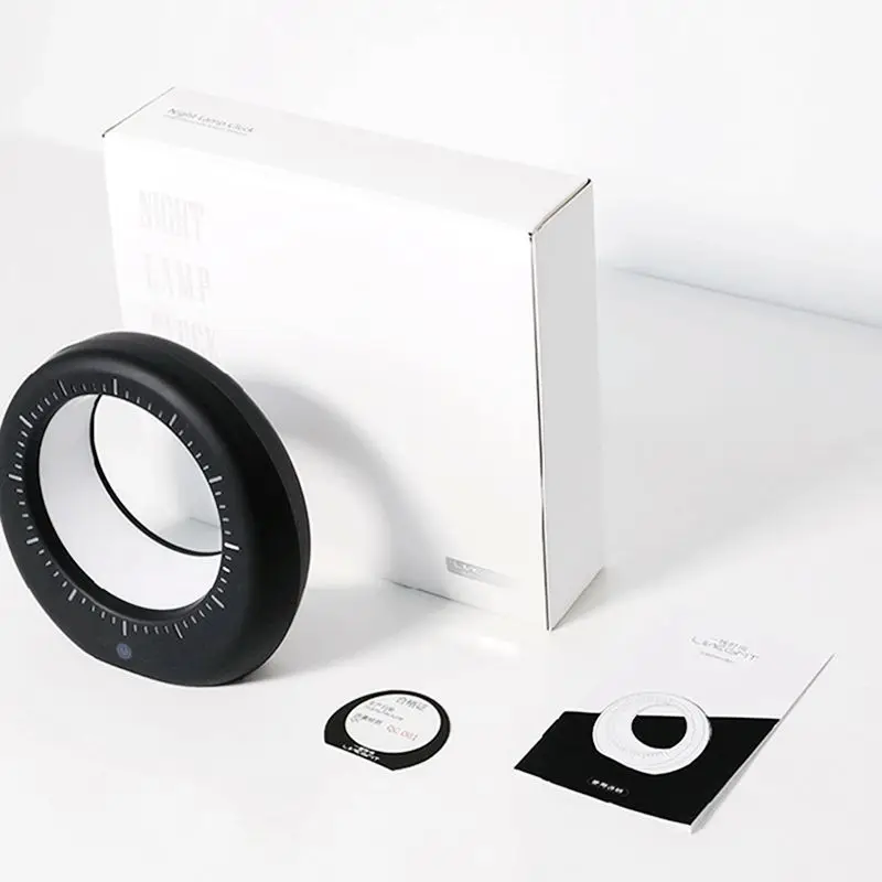 Sensor de Toque Luz da Noite Multi-função Digital Despertador Escurecimento Usb Carregamento Cabeceira Wake Luz Led Lua 10 Multi-função led lua digital despertador luz da