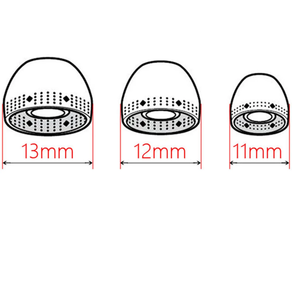 8 Pieces In Ear Eartips Silicone Headset Cap for Sony MDR-EX750BT/WI-1000X/WI-H700 Headphone Earphone 12mm 13mm Earbuds Tips