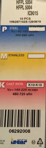 ISCAR 10 шт. карбидные вставки HFPL 5004 IC9015