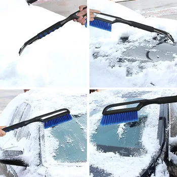 

Long Handle Snow Brush With EVA Cotton Handle Winter Snow Shovel Ice Shovel Multifunctional Deicing Snow Shovel Car Supplies X66