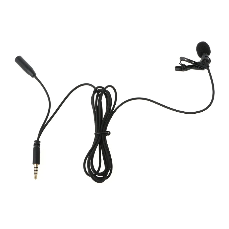 

New Lavalier Clip-On Lapel Hands-Free Microphone Mic For PC Laptop Tablet Cell Phone