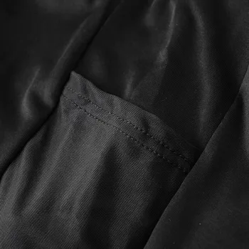 High Waist Sport Fitness Leggings Women Sexy Mesh Perspective Splice Side Pocket Elastic Leggings Skinny Pants Female Leggins 6