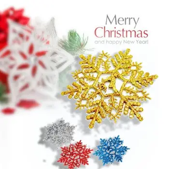 

DishyKooker Vickerman Plastic Glitter Snowflake, 4-Inch, Gold, 24 Per Box