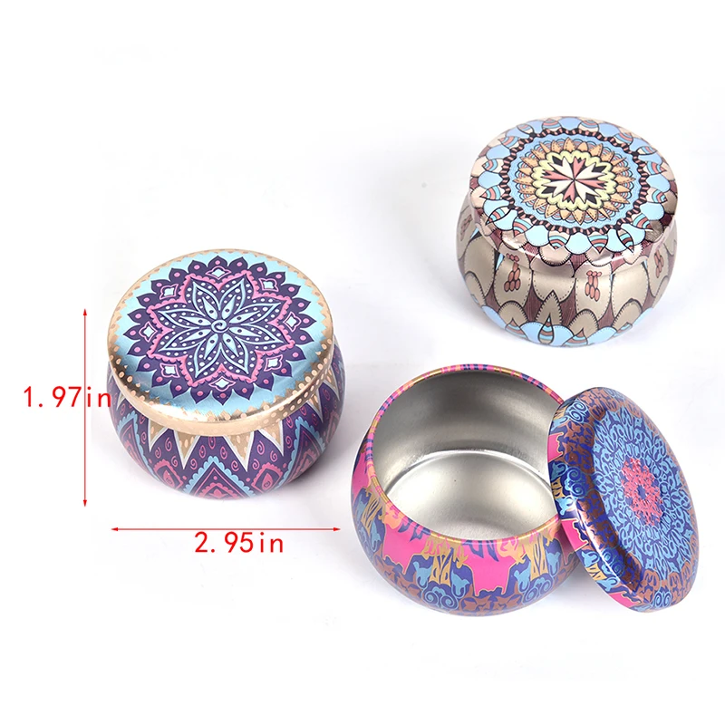 Japanese Style Kitchen Tea Box Jar Storage Holder Sweetmeats Candies Cans Teaware Tea Caddies Tin Containers Storage Box