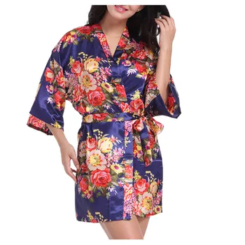 

Hot Fashion Ladies Sexy Robe Spaghetti Belt Lace Hem Dress Home Nightdress Drop Shopping batas de seda de mujer W4