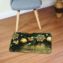 Веселый рождественский декоративный коврик для двери, мультяшный коврик с рождественским дизайном, противоскользящий коврик для двери, домашний коврик для ванной комнаты, напольный коврик