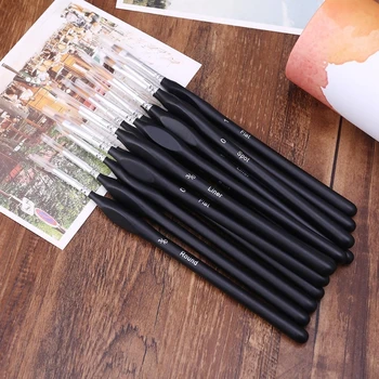 

2020 New 15pcs Miniature Paint Brush Set Nylon Hair Acrylic Painting Thin Hook Line Pen