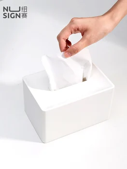

Nordic Plastic Tissue Box Paper Dispenser Containerkitchen Towel Dispenser Towel Napkin Holder Office Home Decoration BB50zj