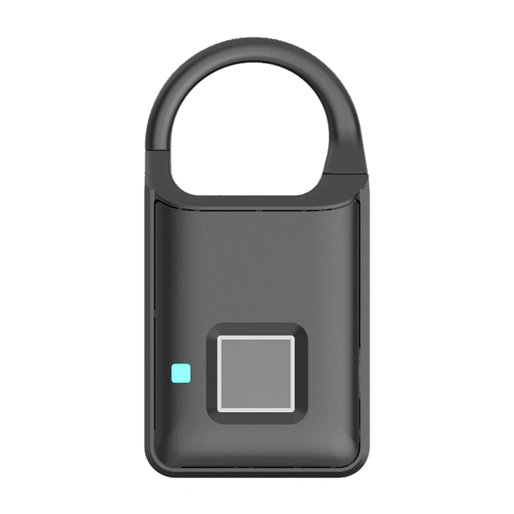 Электронный багаж отпечаток пальца Замок Рюкзак USB Перезаряжаемый Путешествия безопасности портативный двери Противоугонный умный замок шкаф