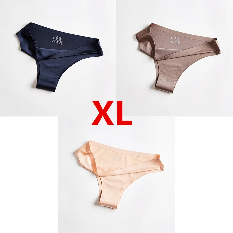 Xiaomi Panties Briefs Woman Underwear Sexy Seamless Sports Female T-back G-string Thongs Underpant Ice Silk Women Panties 