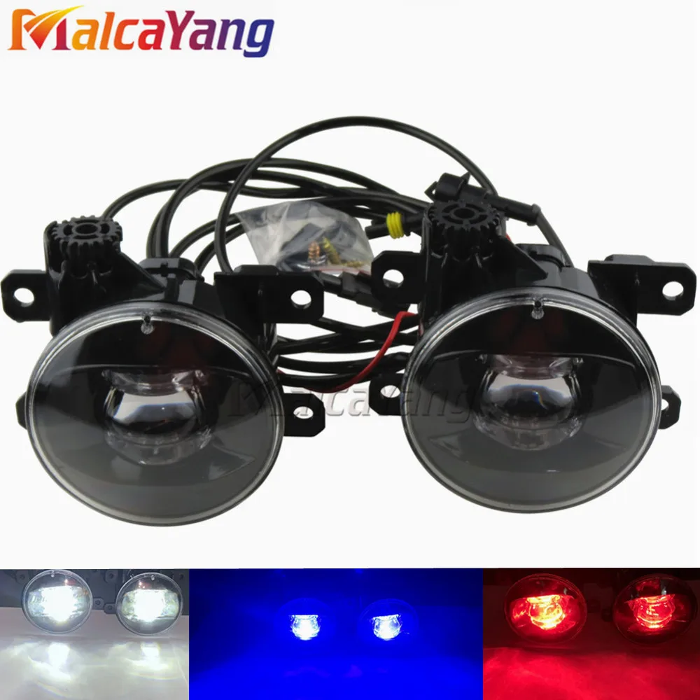 

Car Styling 12V Powerful External 90MM LED Fog Light For Focus MK2/3 Fusion Fiesta MK7 Automobiles H11 Socket Devil Eye Lamp