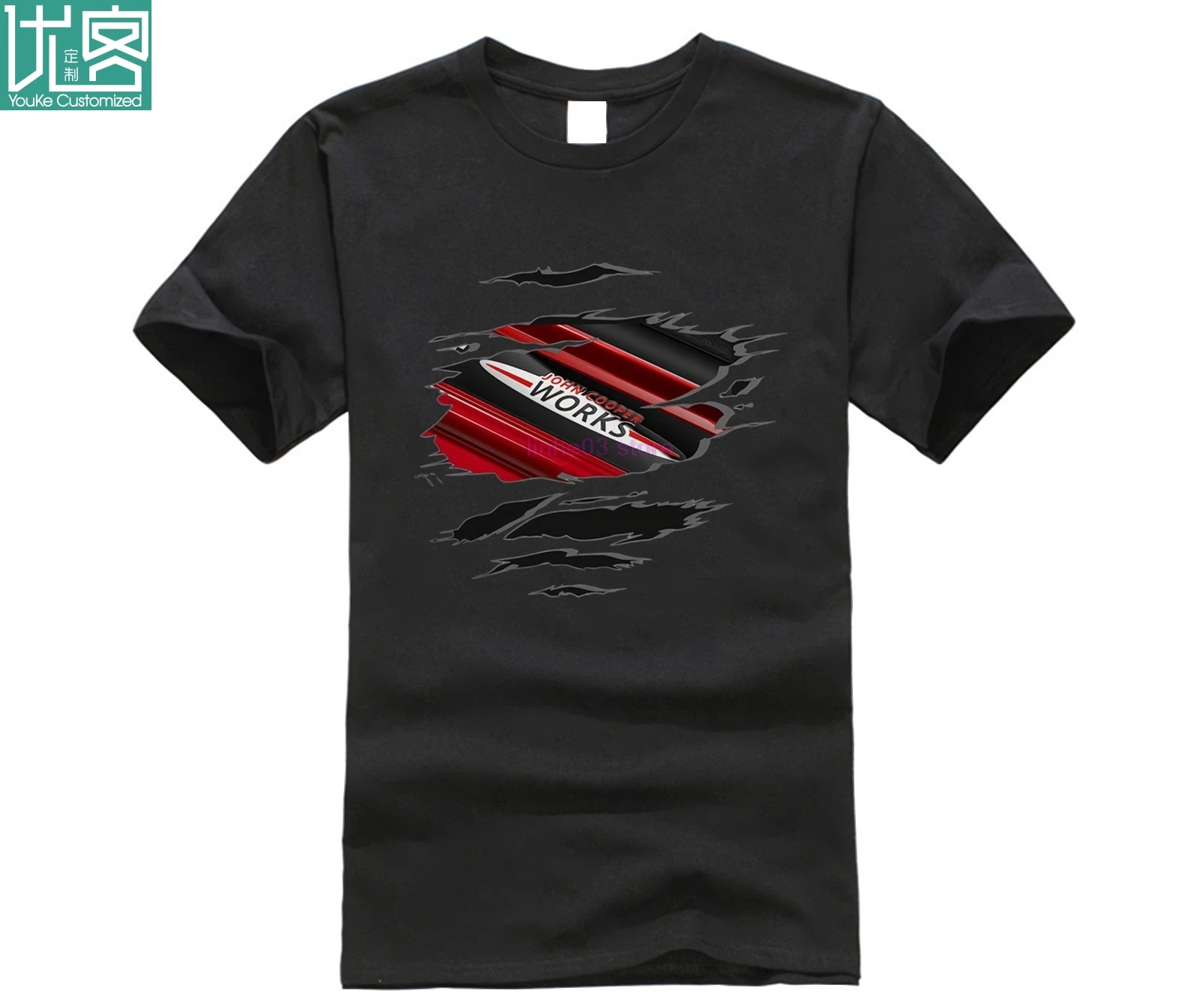 CAMISETA JOHN COOPER MINI EFECTO DESGARRADO футболка для мужчин и женщин футболки пеших прогулок с