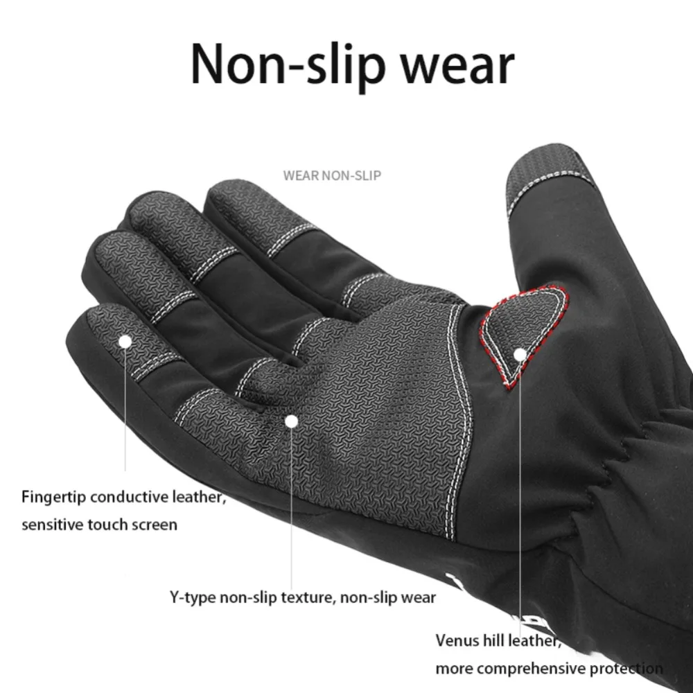 Новые зимние перчатки водонепроницаемые сенсорные перчатки противоскользящие велосипедные толстые теплые перчатки для бега скалолазания для катания на лыжах, верховой езды