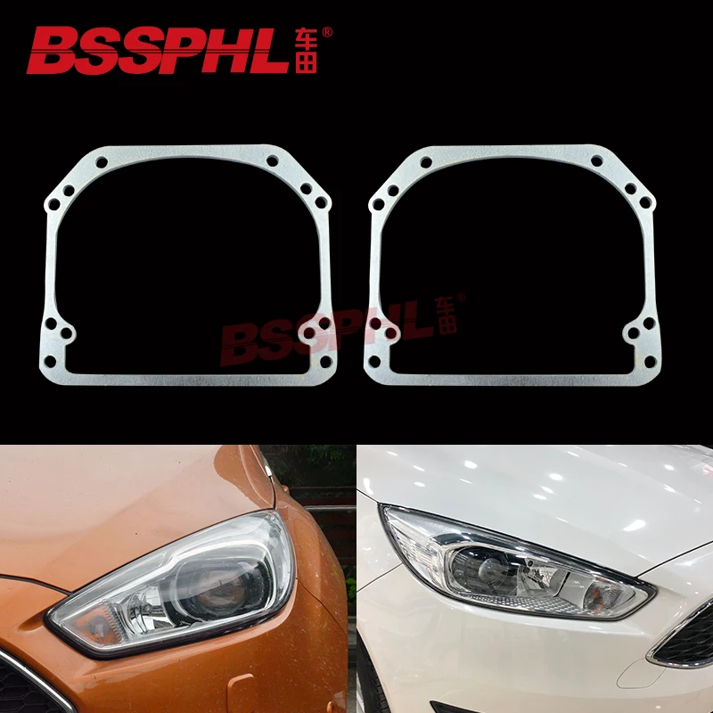 Bssphl Car Styling Frame Adapter Obiettivo Del Proiettore Supporto Per Staffa Fai Da Te Retrofit Per Ford Focus St Fiesta St Focus Rs Cheetah Xf