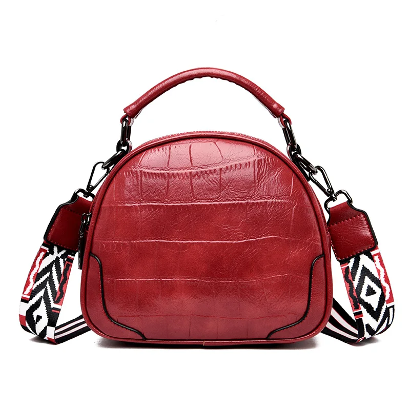 

Leather 2019 Crossbody Bags for Women Leather Messenger Bag Crocdile Leather Pattern Female Handbag Tote Luxury Bag