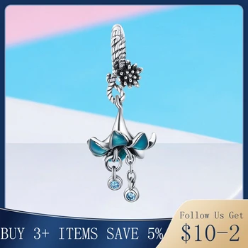 

Pandach 100% 925 Sterling Silver Wind Chimes Charms Fit Original Design Bracelet Beads DIY Jewelry For Women CMC821