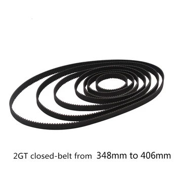 

GKTOOLS C-9 3D Printer GT2 6mm Closed Loop Rubber Timing Belt Length 348 350 360 376 380 386 390 392 396 400 406mm