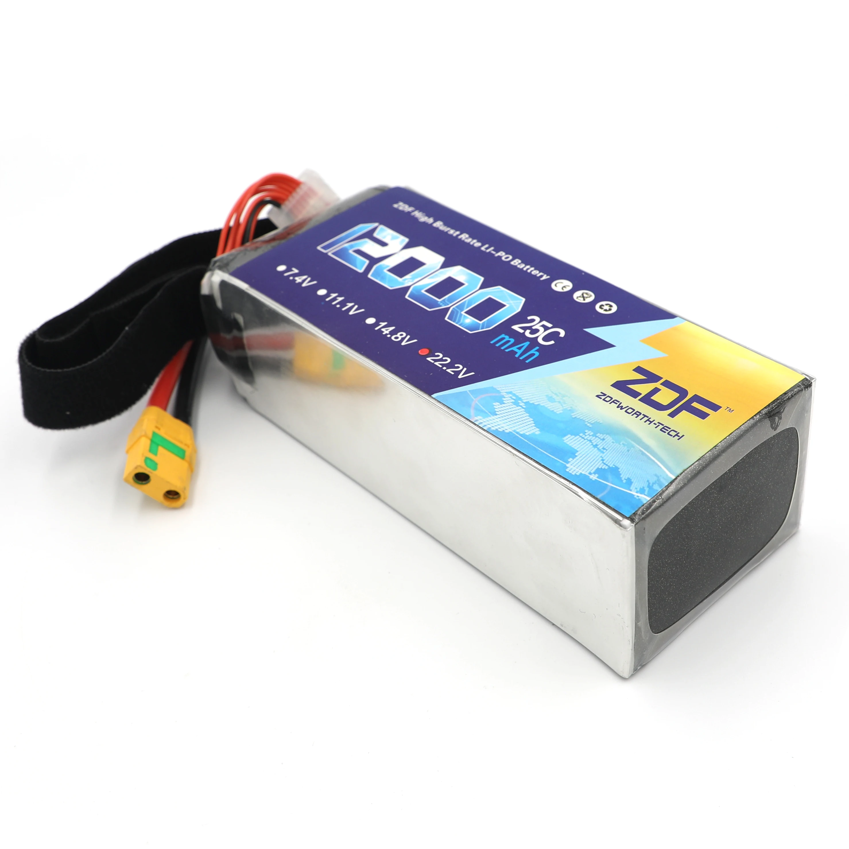 ZDF 2 шт. RC летательный аппарат LiPo батарея 22 V 12000mAh 25C 6S для Самолет Дрон Квадрокоптер