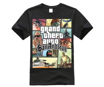 

men's San Andreas Poster t-shirt