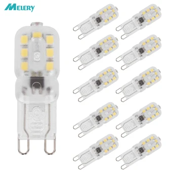 

G9 LED Light Bulbs 25W Halogen Bulbs Equivalent 2W Cool White 6000K/200lm 360 Beam Angle Energy Saving [Energy Class A+]-10Pack,