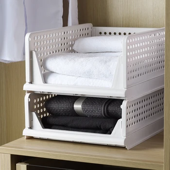 

Detachable Clothes Organizer Wardrobe Partition Board Rack Drawer Clothes Storage Box Bedroom Multi-Layer Stackable Storage Case