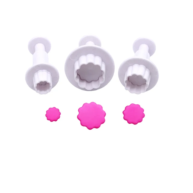 3 Db/Beállított Csillag Szerető Szív Kerek Virág Négyzet Alakú Sütemény Cukorcraft Cookie Penész Fondant Díszítő Szerszámok - Image 4