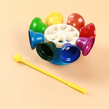 Школьные колокольчики красочный чистый звук многоцелевой октавы учебные приспособления ударный инструмент Колокольчик для студентов