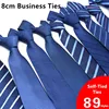 70 Styles Men's Ties Solid Color Stripe Flower Floral 8cm Jacquard Necktie Accessories Daily Wear Cravat Wedding Party Gift ► Photo 3/6