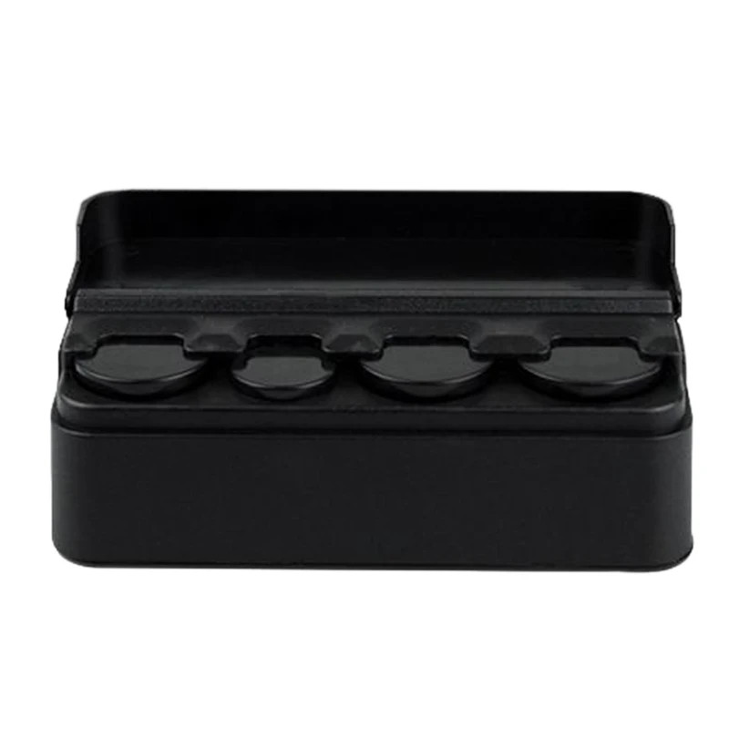 

Car Coin Box Car Car Portable Plastic Purse Auto Parts Black
