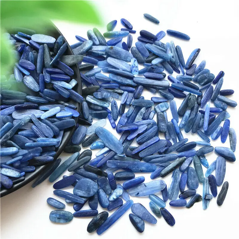 

Freeshipping 50g Natural Blue Kyanite Mineral Quartz Crystal Gravel Tumbled Reiki Healing Decoration Natural Quartz Crystals