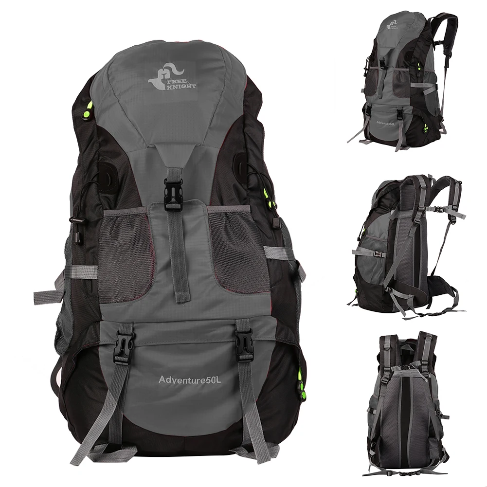 50L Outdoor Backpack Climbing Mountain Camping Riding Travel Waterproof Bag Men