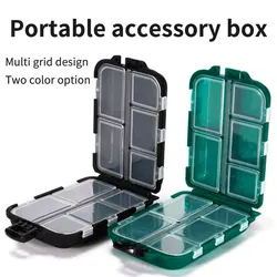 10 Compartments Fishing Lure Boxes Mini Storage Case Fishing Tackle Storage Trays Hooks Organizer Waterproof Fishing Accessories