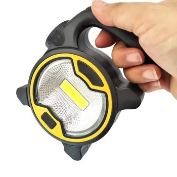 

Portable Outdoor Camping Lighting COB LED Spotlight Searchlight Mini Lantern Handheld Work Light Flashlight for Camping Lawn