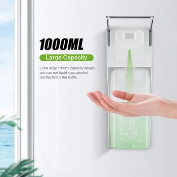 

ABS Manual Soap Dispenser Elbow Press Soap Pump Wall-Mounted Sanitizer Dispenser For Home Hospital Hotel Bathroom 1000ml