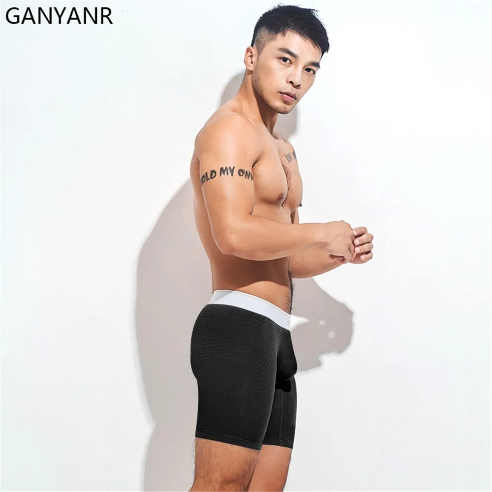 GANYANR Men Running Tights Sportswear 