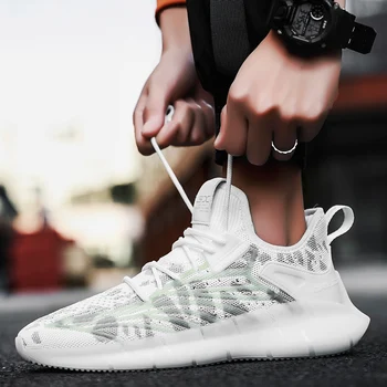 

Men's running shoes High Quality men work shoes Adult Light Soft bottom Jogging sneakers Lace-up classicShock-absorbing sneakers