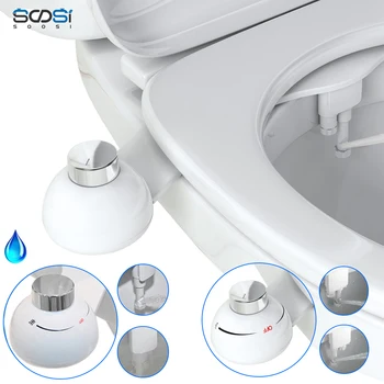 

Non-Electric Bidet Attachment Bidet Toilet Seat Self-Cleaning Nozzle-Fresh Water Bidet Sprayer Mechanical Muslim Shattaf Washin