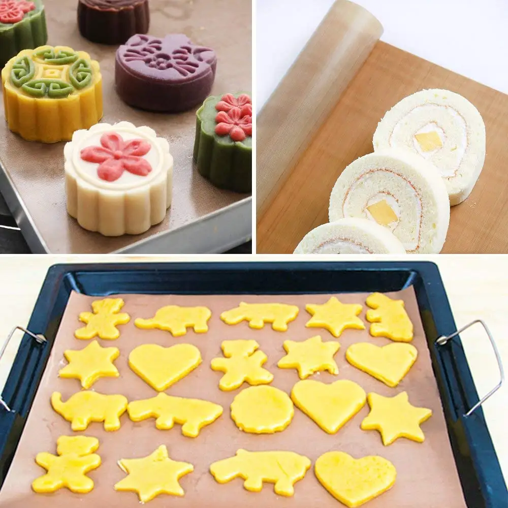 10 Pcs 2 Sizes Reusable Resistant Baking Mat Sheet Pastry Oil-proof Paper Grill Baking Mat Baking Oven Tools Baking Accessories images - 6