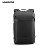 Kingsons-Mochila delgada para ordenador portátil para hombre, morral ultraligero de 15,6 pulgadas para trabajo de oficina, Unisex, color negro ► Foto 2/6