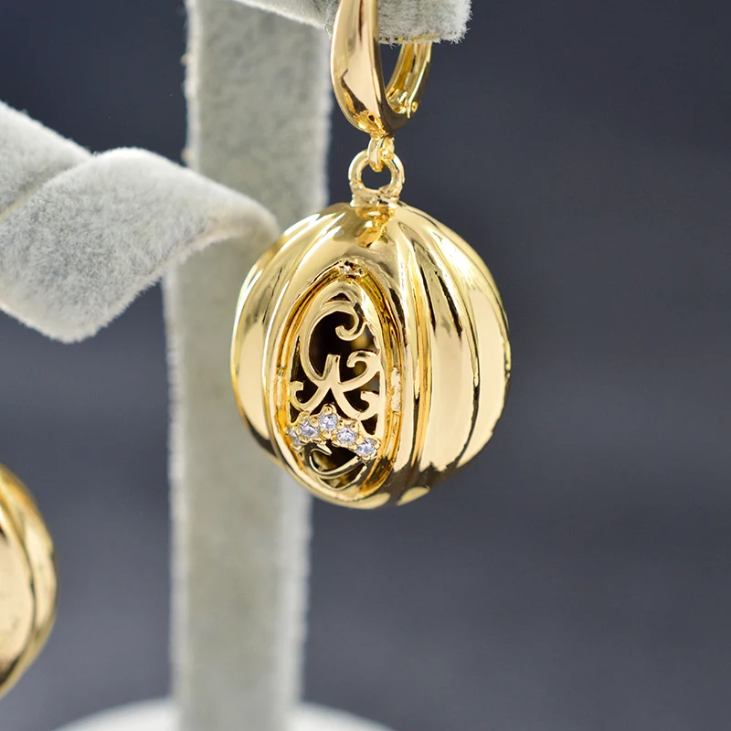 Sunny Jewelry висячие серьги Модные ювелирные изделия для женщин Высокое качество циркон круглый шар трендовые серьги для свадебной вечеринки подарок